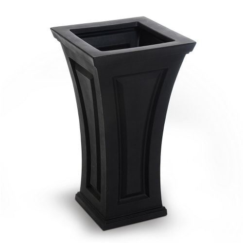 Mayne® Cambridge Tall Planter, 16" x 16" x 28.5", Black